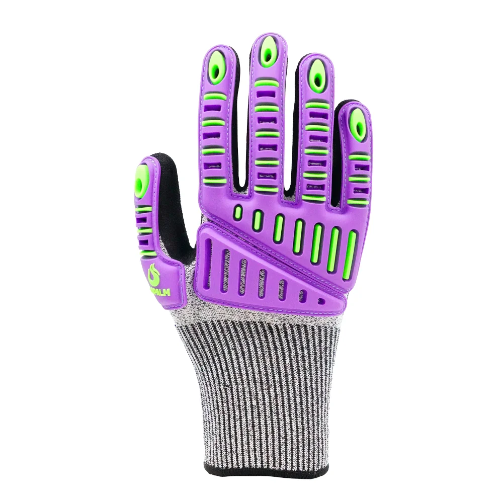 Industrial Grip Heavy Duty Anti Impact  Protective TPR Safety  Gloves for Men and Women