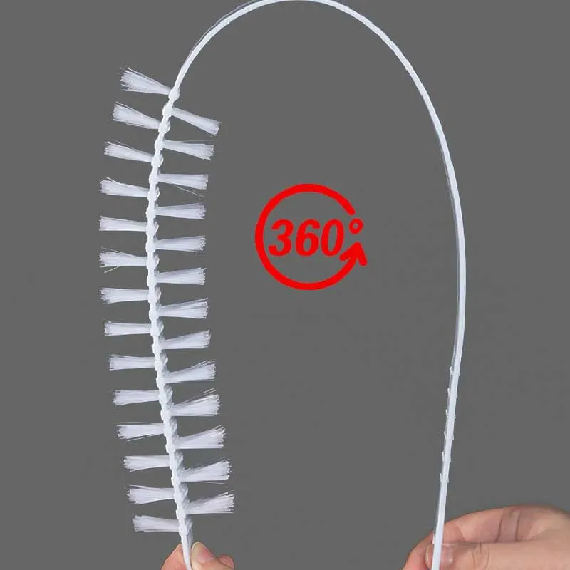 DS4359 Dryer Vent Cleaner Kit Washer Drum Brush Front Load Washer Cleaner Nylon Brush for Washing Machine Cleaning Brush
