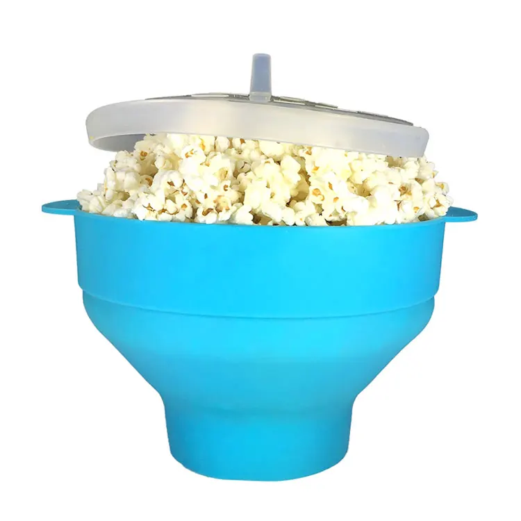 Professional Silicon Microwave Popcorn Maker popcorn foldable Silicone Popcorn bucket