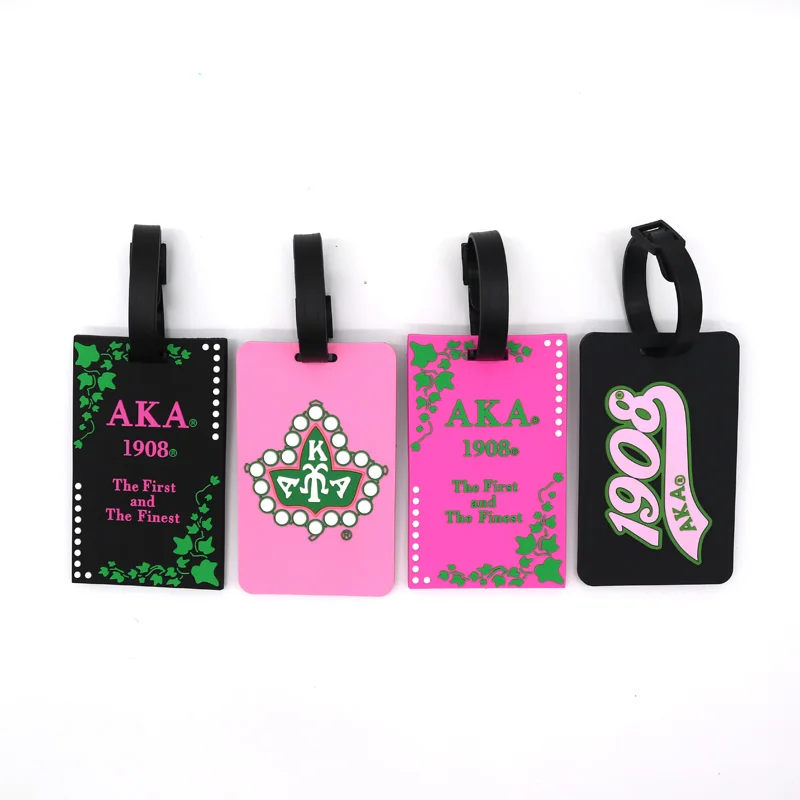 All Groups New Design Low Price Red Greek Luggage Tag Custom Colors Pattern Gift Travel Luggage Tag