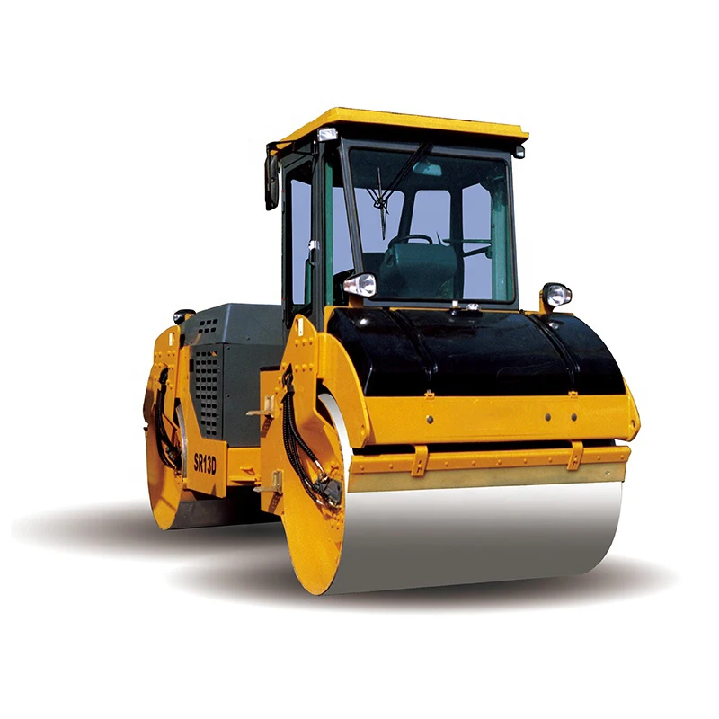 Road Construction Double Drum Vibratory Road Roller 13 TON SR13D Oscillatory Roller for Sale