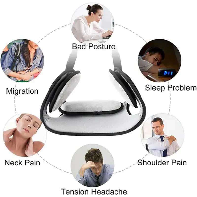 neck hammock Cervical traction strap for missing ears sooth tired neck hanging pillow