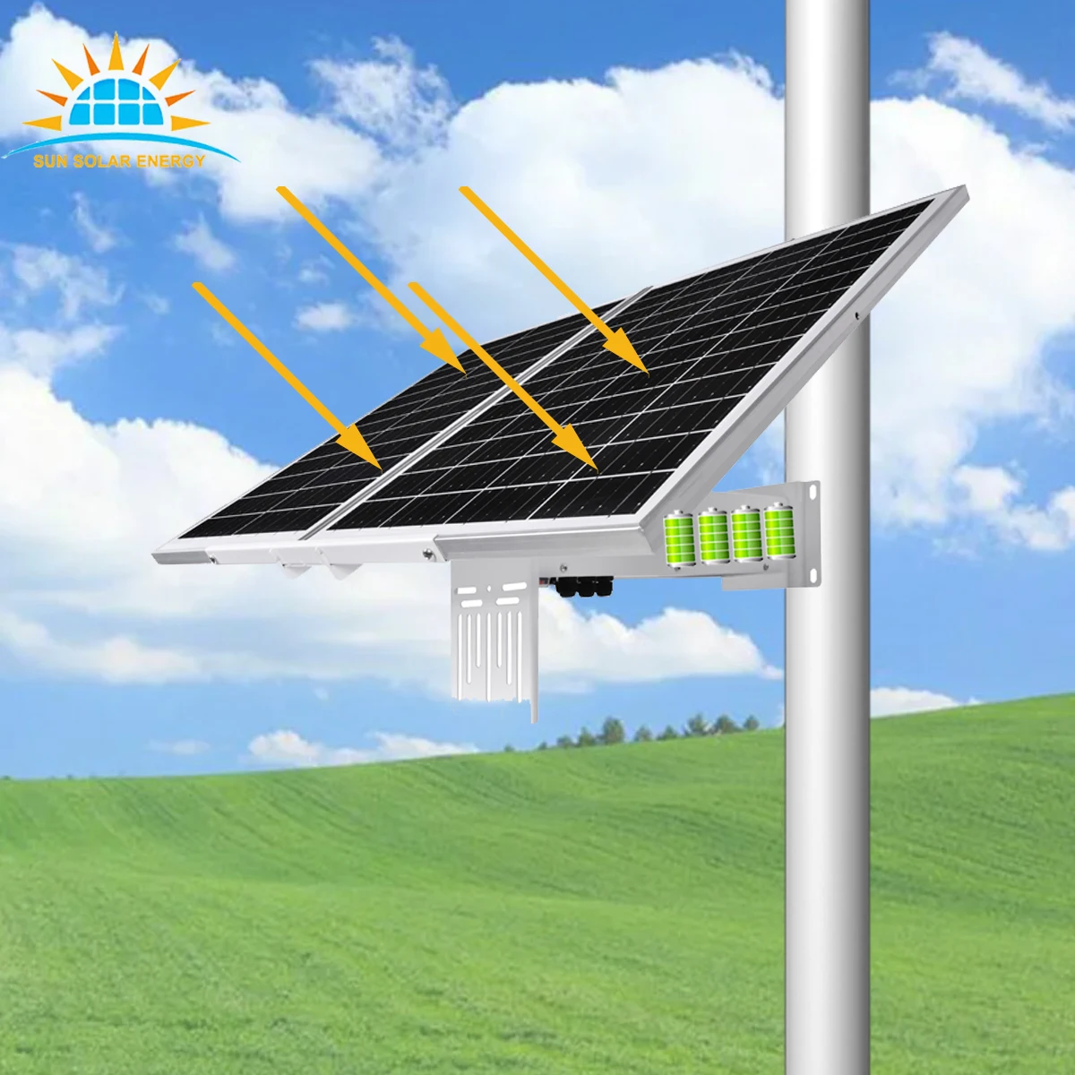 Compare zemu DC12V Smart Surveillance Solar Energy System 80W 40Ah 444WH Solar Panels Kit For Home CCTV Camera And IoT Devices