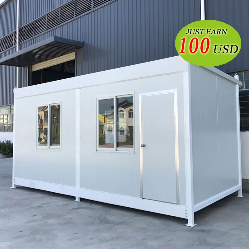 
new low cost prefab home movable prefabricated steel frame container house 