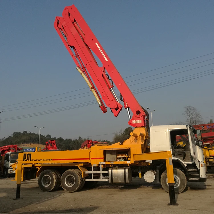 2012 diesel putzmeister volvo 36m used cost of truck mounted concrete pump trucks for sale