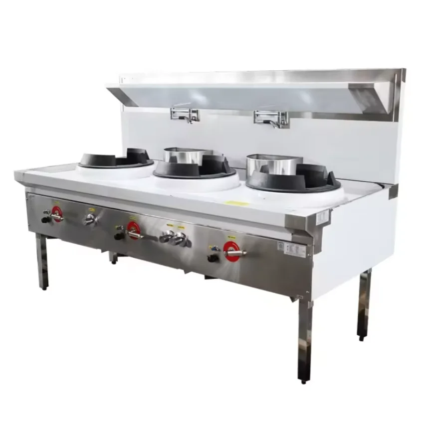 electronic Ignition 35kW high pressure wok burner wok gas range commercial wok stove