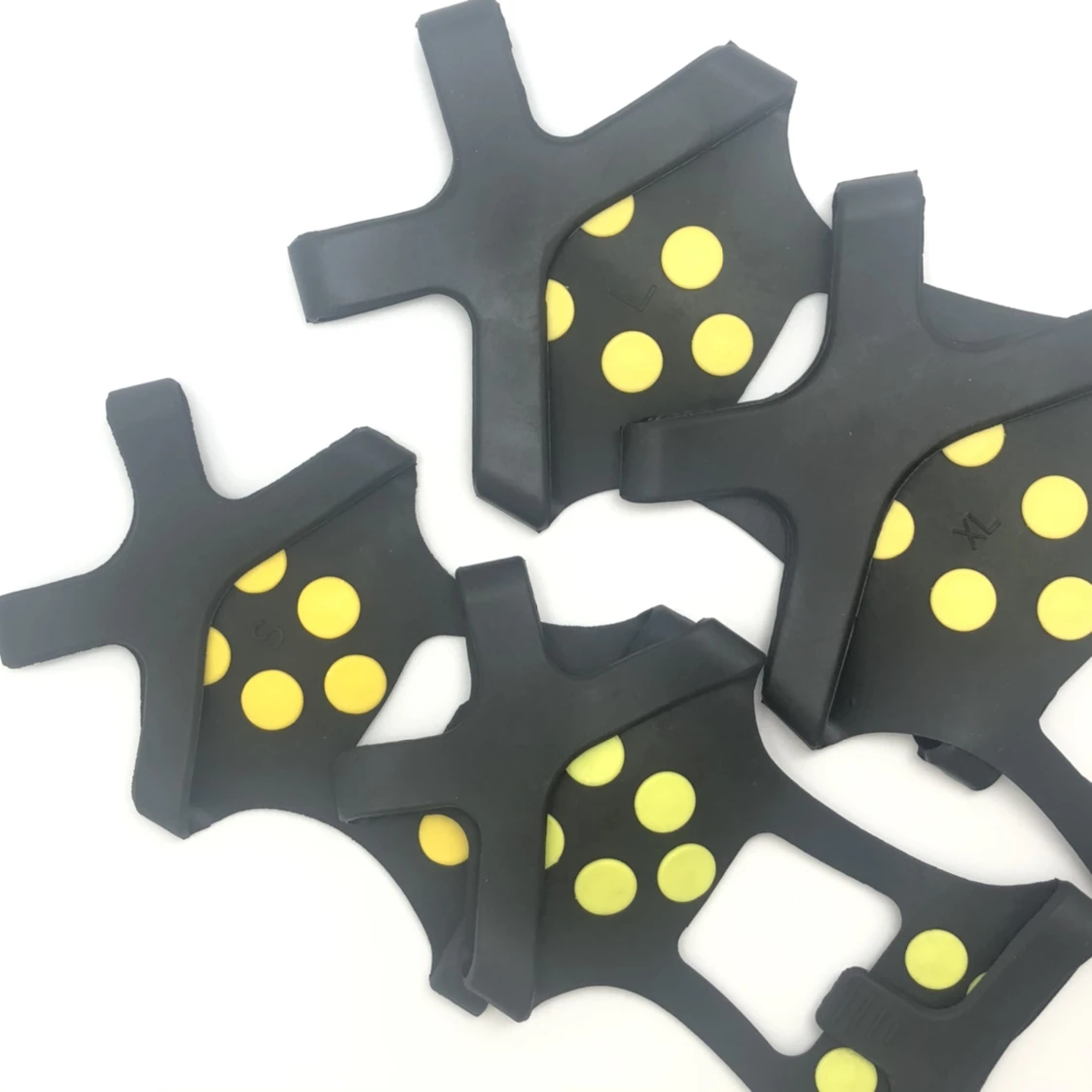 Winter 10 teeth snow shoe crampons rubber Anti Slip Ice Cleats Shoe Boot Grippers