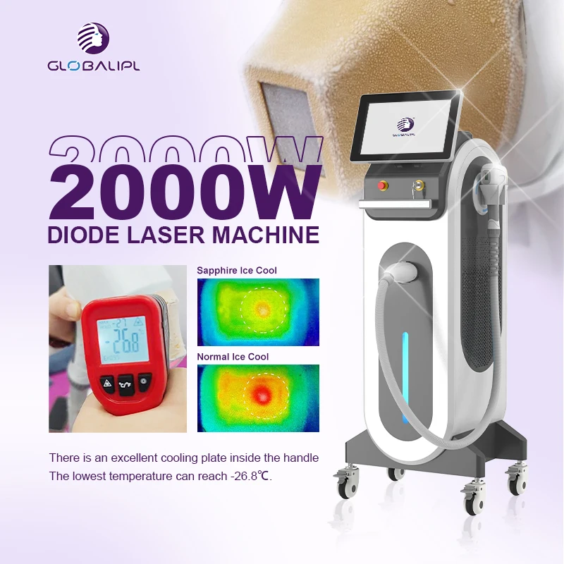 Touch Screen Epilation 808Nm Hair Removal Diode Laser Beauty Machine