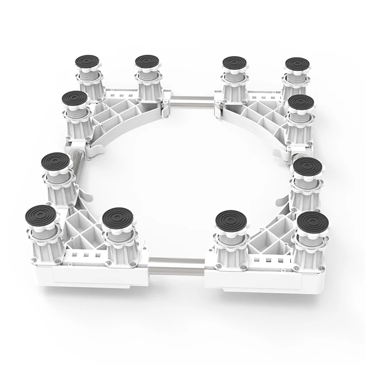 
Movable adjustable washing machine trolley stand 