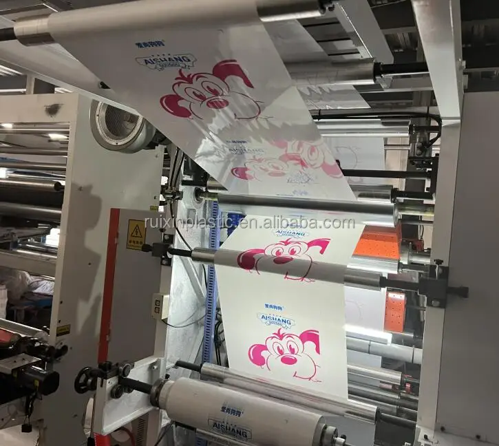 High Definition 2 Color 4 Color 6 Color Printing  Plastic Film Flexo Printing Machine Factory