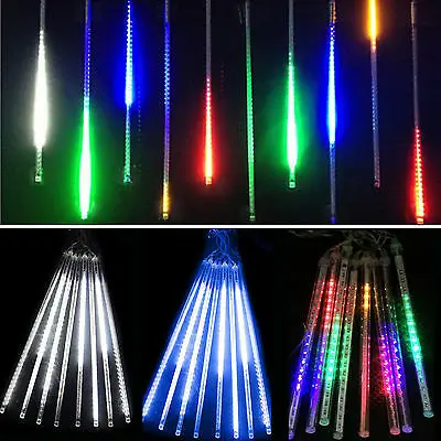 LED Waterproof SMD Strip Shower Rain 50cm Meteor Tube Light For Outdoor Indoor Decoration