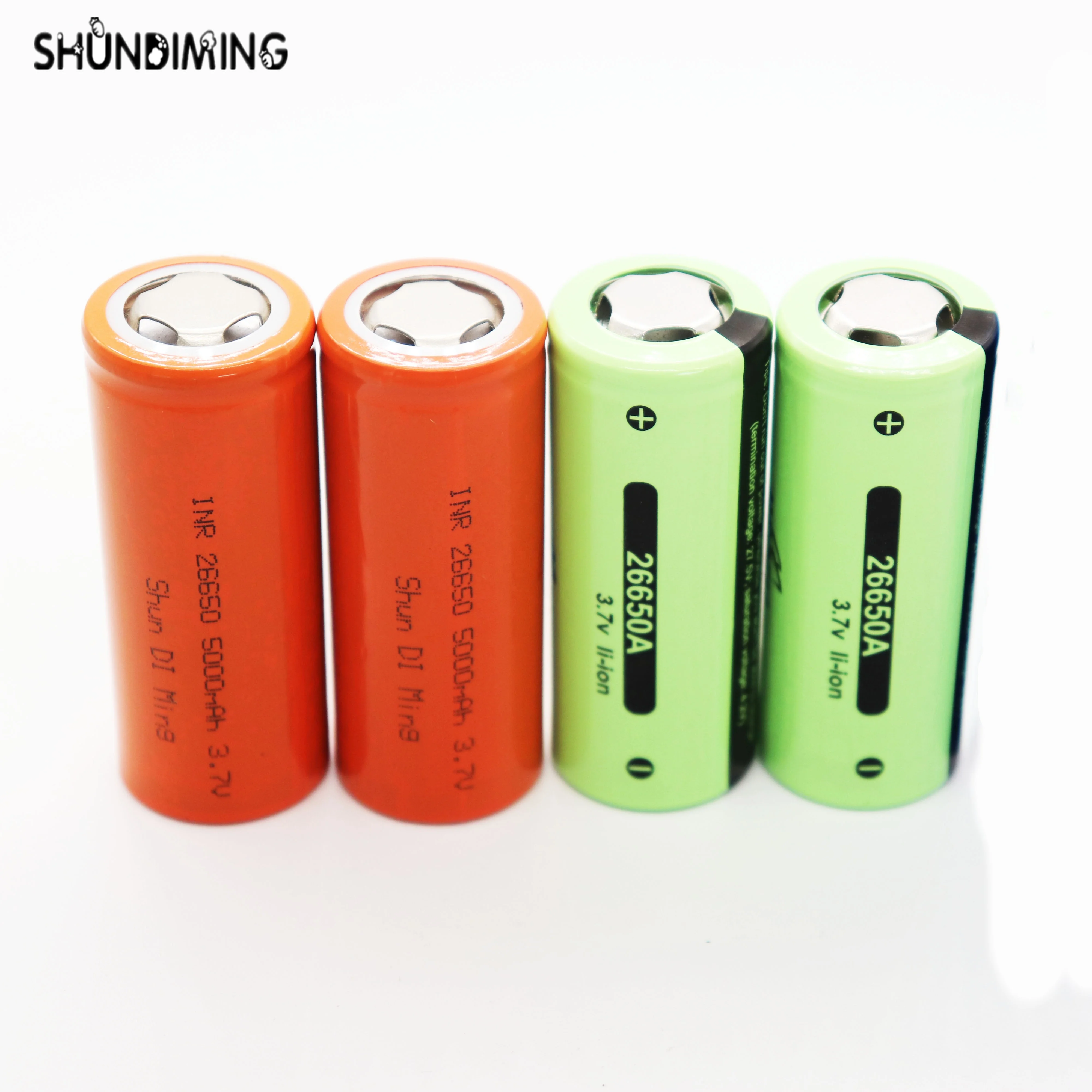 High power electrical battery factory deep cycle life 2000 time 3.7v 26650 battery for flashlight