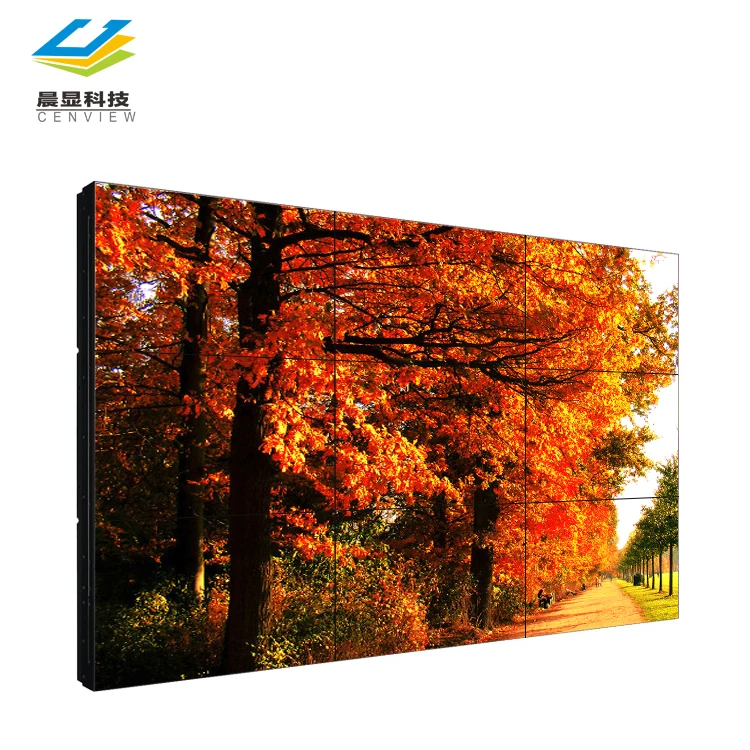 Custom lcd video wall display 49 inch, 40/42/46/49/50/55/58/65 inch ultra slim bezel lcd tv walls