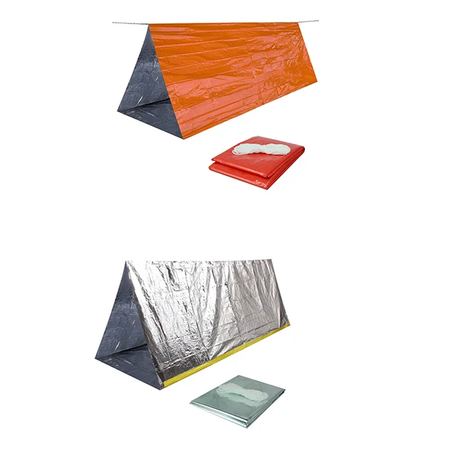 High-visibility Colored Mylar Tent Shelter and Warming Thermal Emergency Foil Tent Shelter with Space Tent Shelter Factory Price