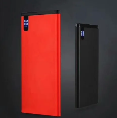 New Product Portable Metalliac Power Banks 10000mAh Double USB LCD Display External Backup Battery for Mobile Phone Charger