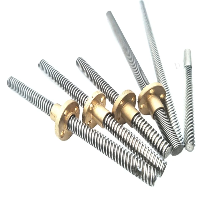 3D printer accessories Auto and motorcycle parts trapezoidal lead T8*1 TT8* 1.5T8 * 1.25T8 *2 1 head 1 wire and matching nut