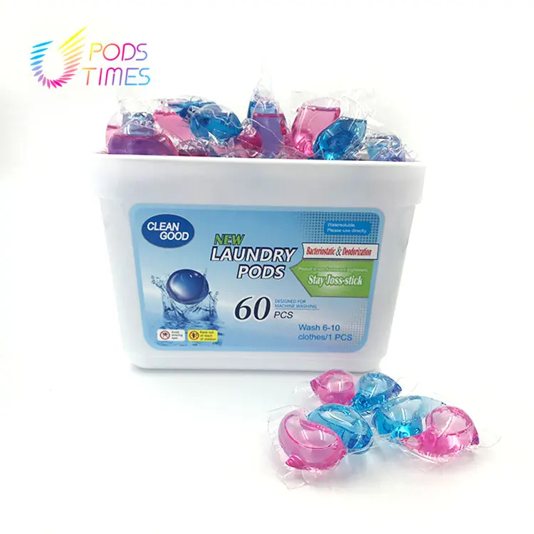 Cherry Scent Long Lasting Fragrance Laundry Detergent Capsules 6 Times Clean Laundry Pods
