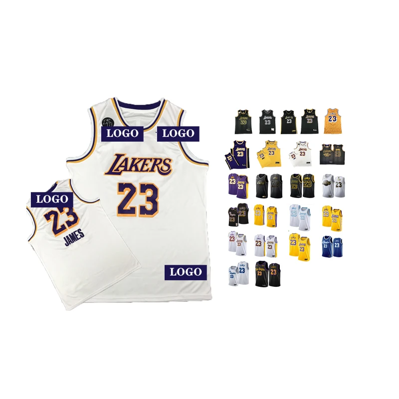 Оптовая продажа плеер 23 весь стиль футболка с надписью lebron james 2021 Джерси лакер