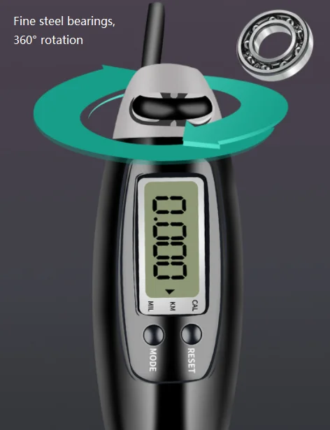 Digital Jump Rope With ABS Handle Smart Counter For Home Exercise Weighted Cordless Skipping Rope With Counter