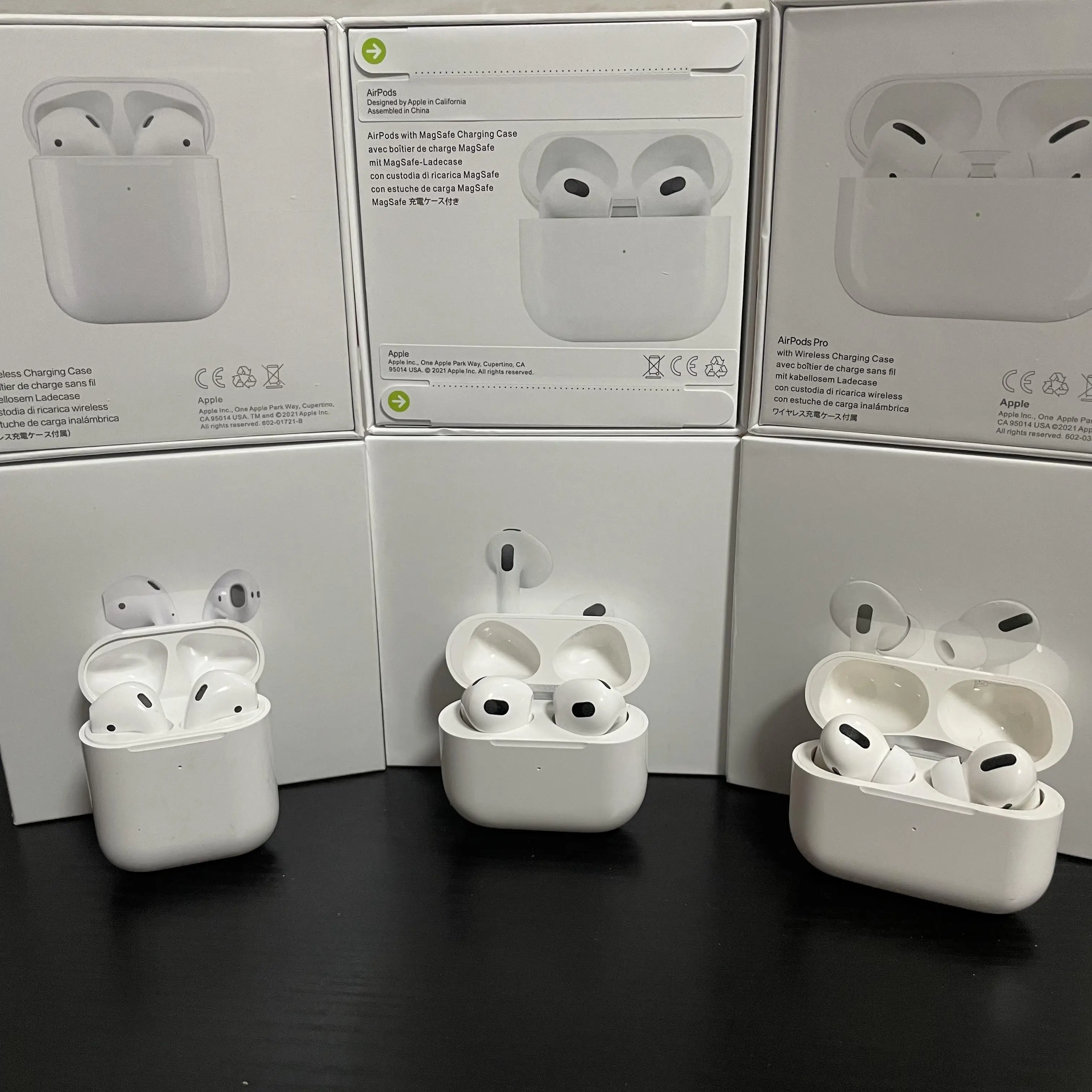 Fast shipping US original With Appled Logo Strong Bass 1:1 Appled Airpodes Pro Gen 2 Air 3 2 Pods Wireless Earphone Air Pro 3