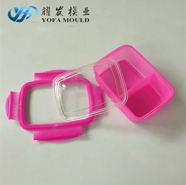 
plastic injection customized design seal pot tank food box container mould mold 
