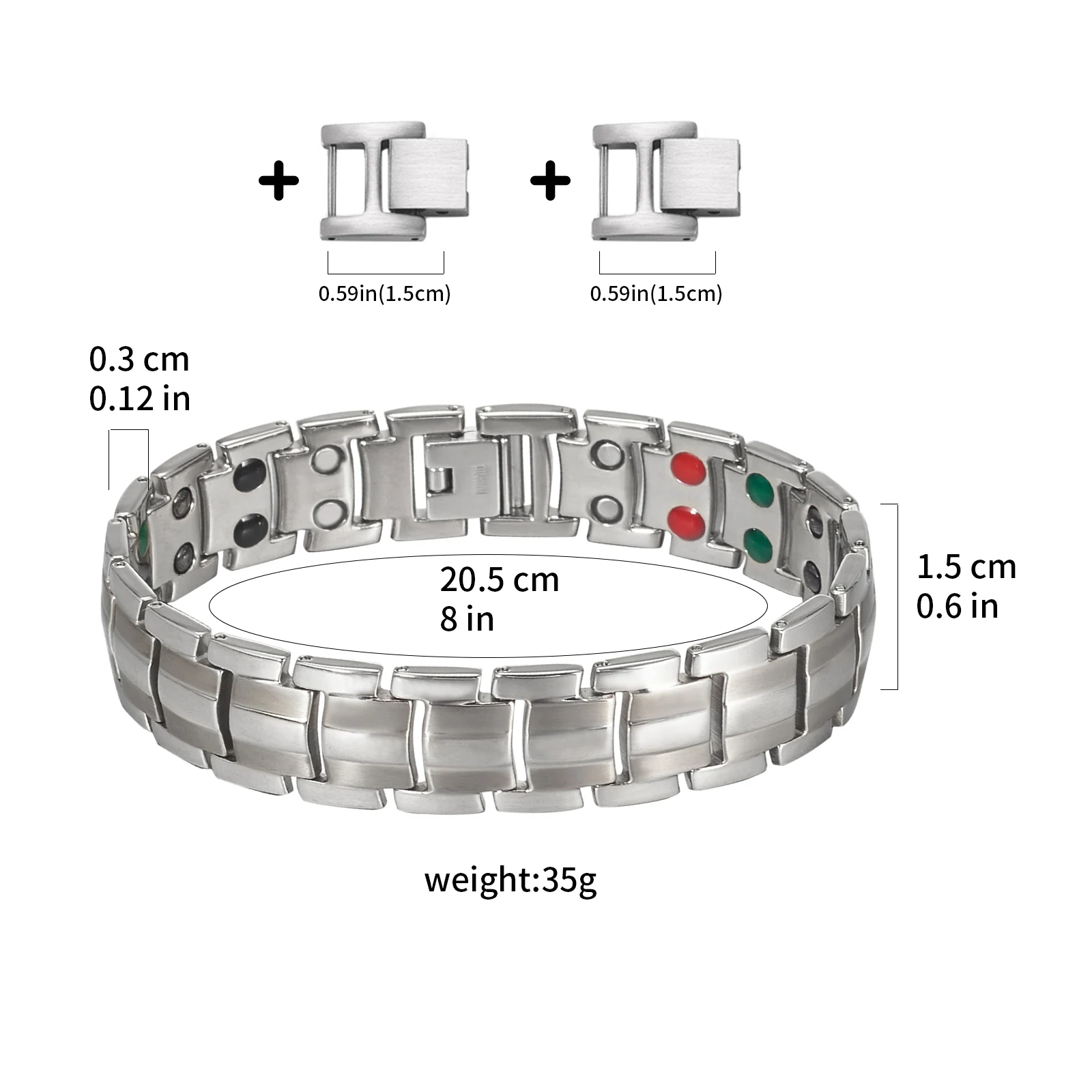 Wollet Wholesale Custom 9 in 1 Natural Stone Quantum Scalar Energy Jade Solid Germanium Amethyst Titanium Bracelet de Couple