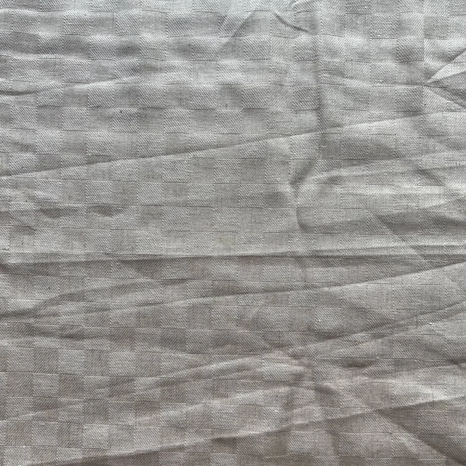 OEM yarn dyed wholesale price italy tissu en lin checkered twill bedding cotton linen blend fabric for clothing