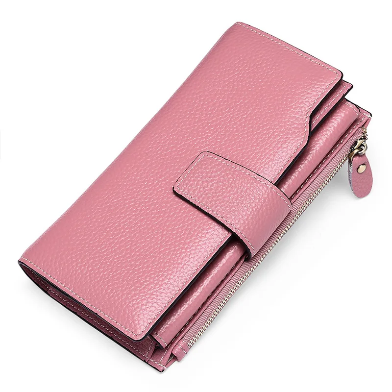 Hot Selling Style Women Pu Leather Long Wallet Lady Purses