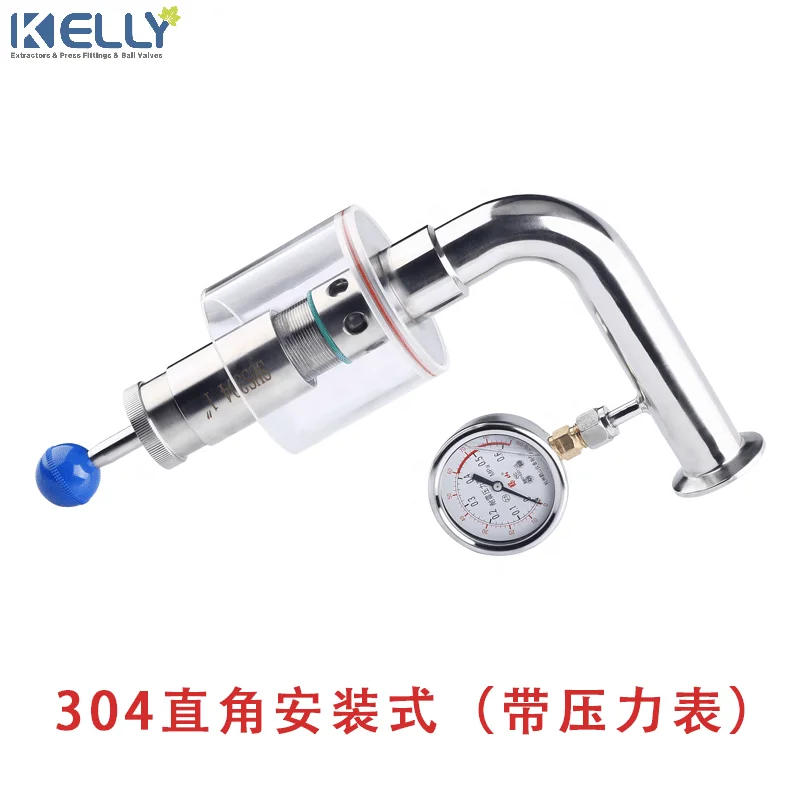 11/2inch Sanitary Tri Clamp Adjustable Tank Pressure Vacuum Relief Valve 304 Stainless Steel