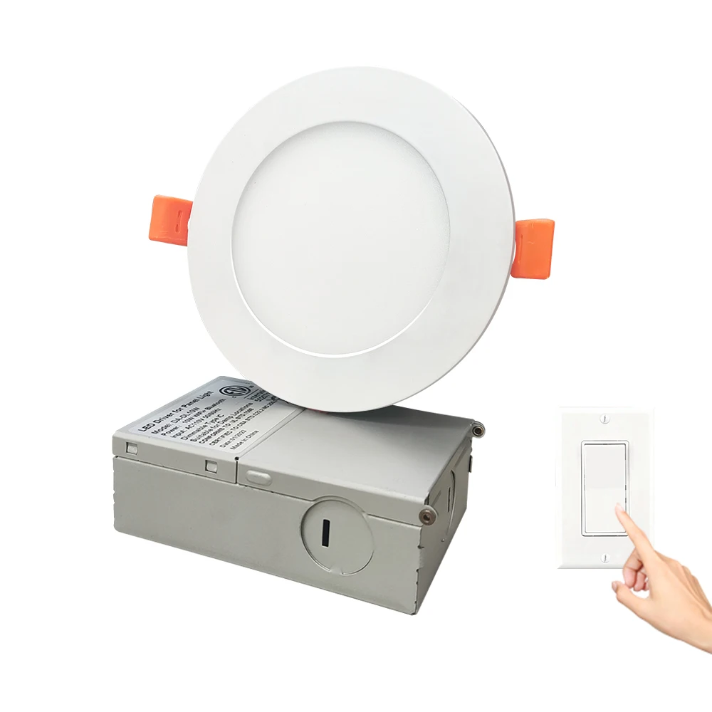 Высокая яркость SMD 2835 лампа Triac Dimmable 5CCT потолочное крепление круглая Светодиодная панель на заказ