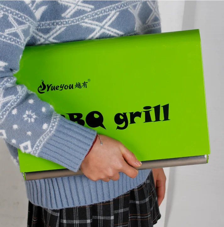 Easy to clean Outdoor Party stainless steel foldable japanese bbq grill charcoal