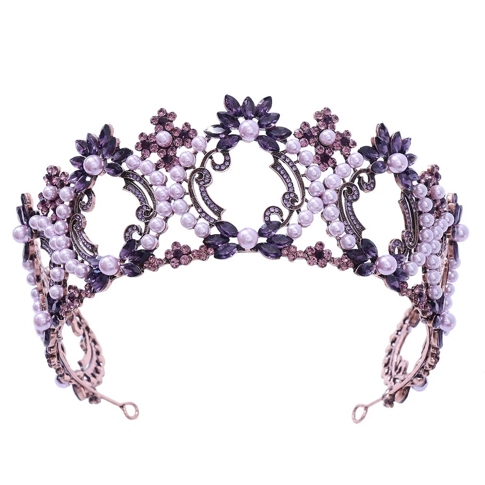 Wedding Bride Hair Accessories Crystal Hair Jewelry Rhinestone Tiaras And Crown For Women Girls