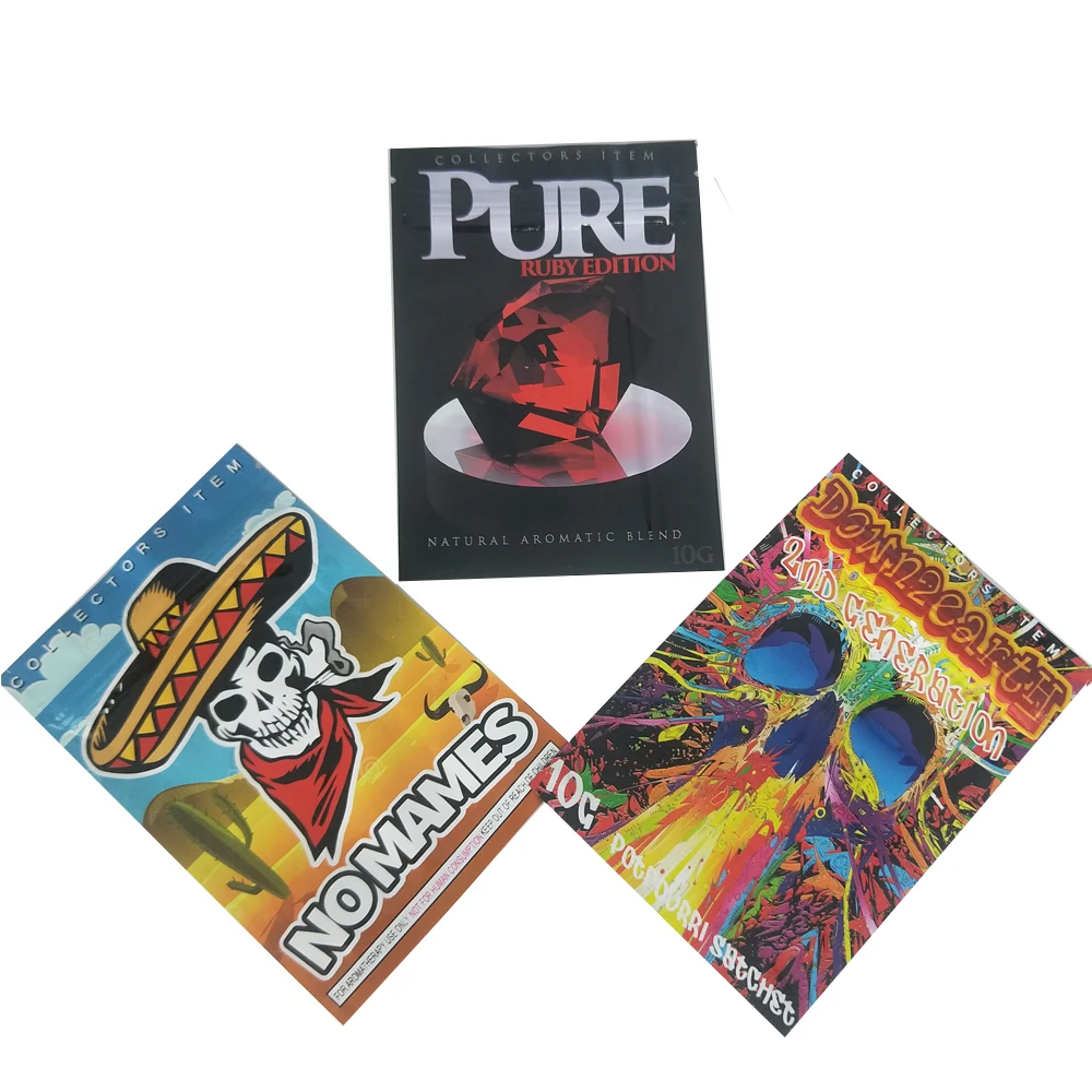 
Customized 3.5g smell proof mylar ziplock jungle boys runtz cookie weed packaging bags 