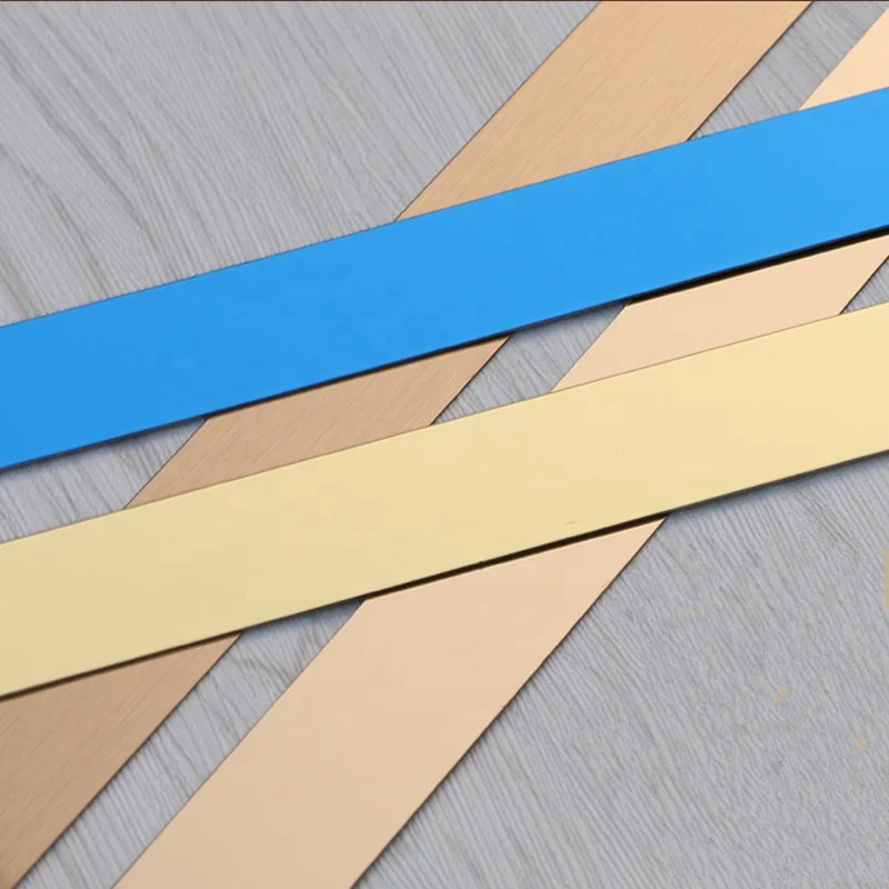 Decorative Stainless Steel Strips 201 Mirror Gold