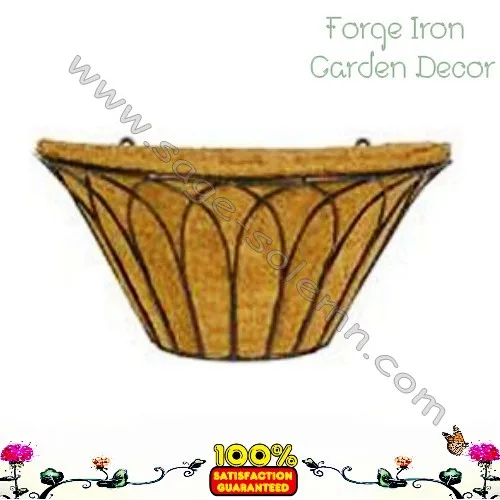 Wrought Iron Window Box,Wall Basket,Flower Basket Planter