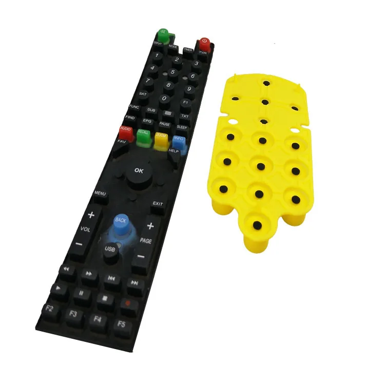 High Quality Customized Silicone Keypad Screen Print Number Rubber Button Keypad For Remote