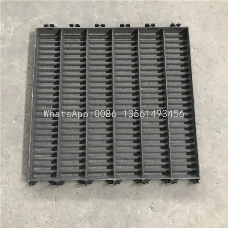 600*600mm  QT450-10 Sow Cast Iron Slat Floor Drain For Pig Farm