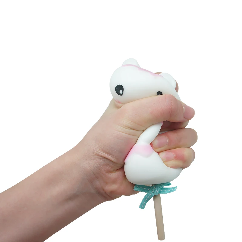 Artificial Japanese Kawaii TPR Soft Rubber Squeeze Slow Rising Cute Animal Mochi Squishy Toys
