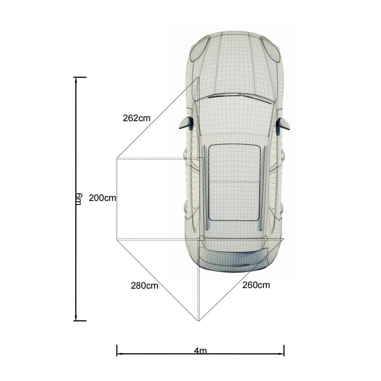 270 Degree Foxwing Car Side Awning SUV Truck  Camping Outdoor  Roof  Retractable Awn
