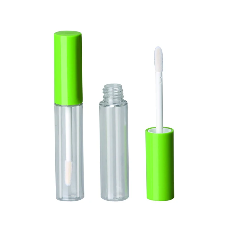Wholesale Custom large capacity lip gloss tube 10ml Plastic Green Big Empty Lipgloss Tubes