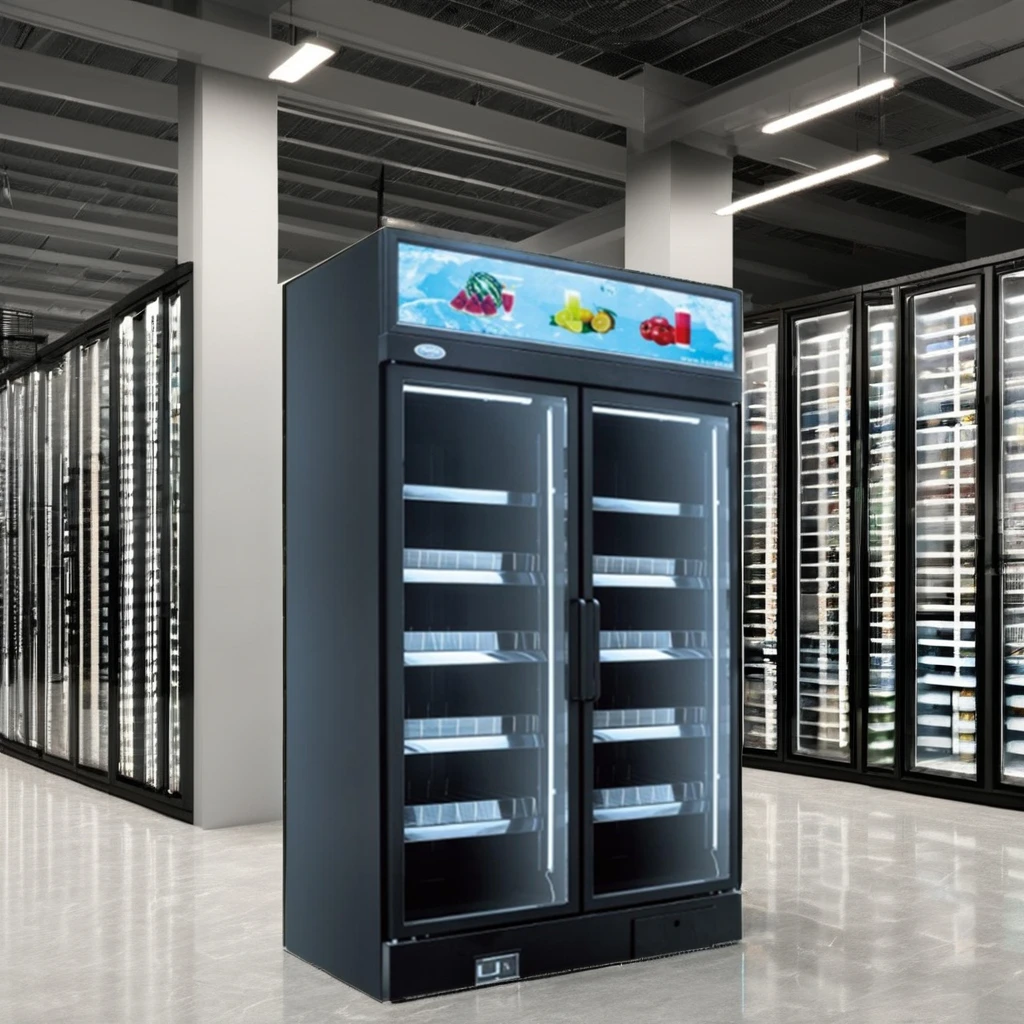 Frigidaire двухдверный холодильник pepsi frezzer Коммерческая Морозильная камера с воздушным охлаждением