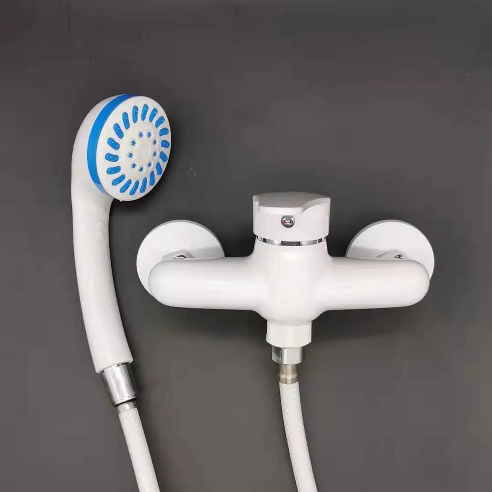 Прочный белый смеситель для душа из АБС-пластика