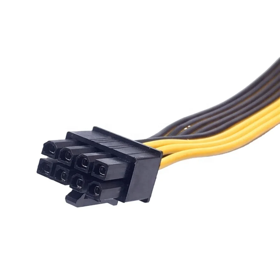 18AWG Video Graphics Card Power Cable 8 pin male to Dual 8pin 2 x (6+2) Male PCI-E Splitter Y Power cable