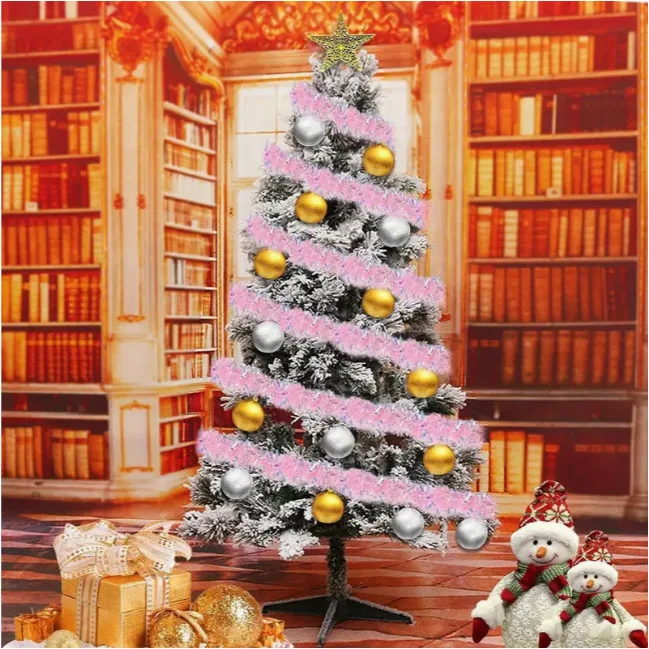 Hight Quality Pink Metallic Streamers Celebrate Holiday Indoor And Outdoor Supplies Christmas Party Background Decoration