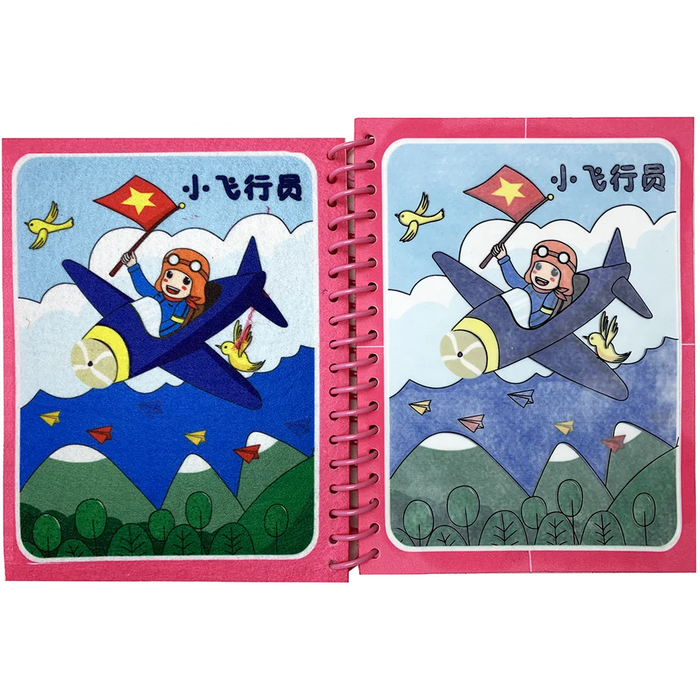 Baby Education Reusable Painting Toy Magic Water Canvas Book With Magic Pen