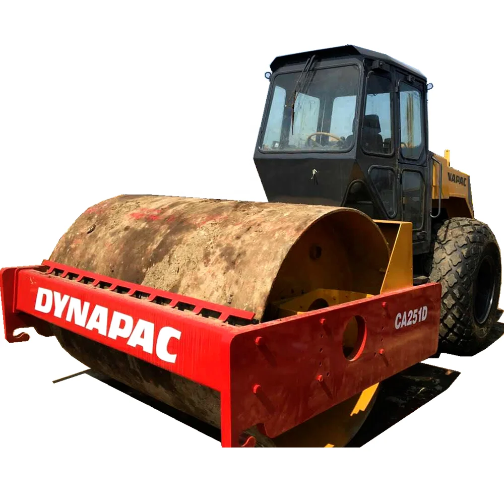 Дешевый б/у дорожный каток Dynapac CA251D/CA35D/CA30D/CA25D с одной изогнутой