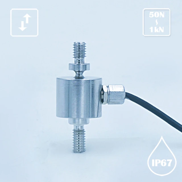 T301 Stainless Steel 1000N Digital Miniature Tension and Compression inline Type Load Cell IP67