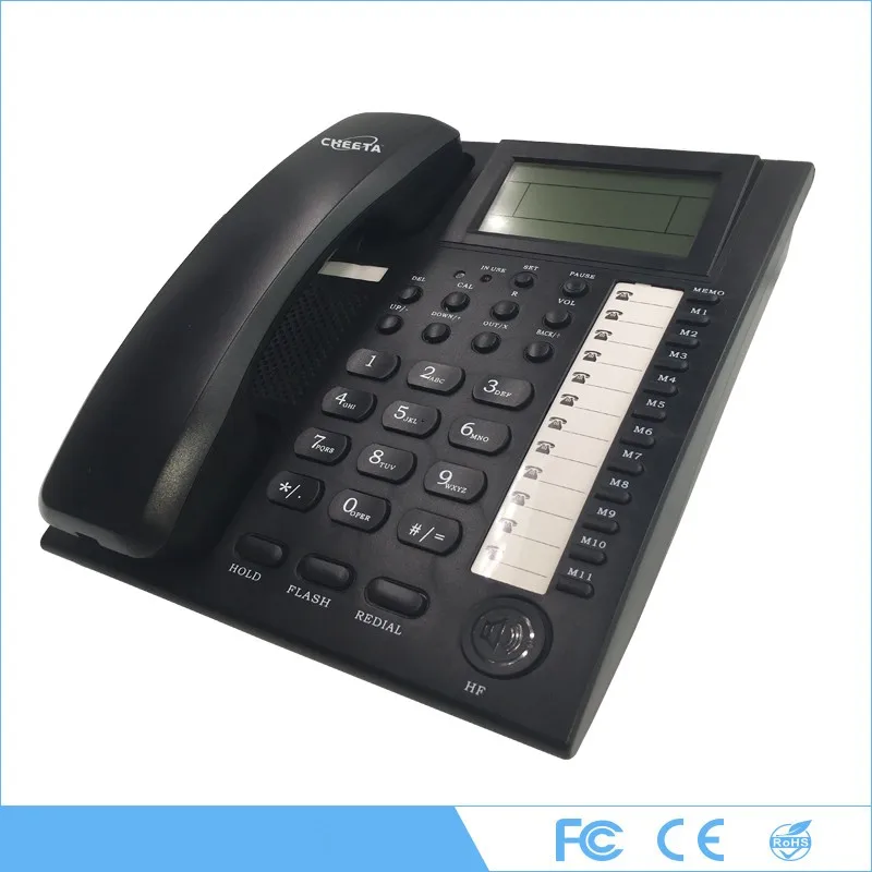 Factory hot wired office home multifunctional bring electric display landline telephone