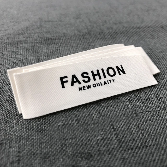 Eco-Friendly Recycle Design Labels Maker Custom design brand name logo private clothing label woven For Clothes Garment