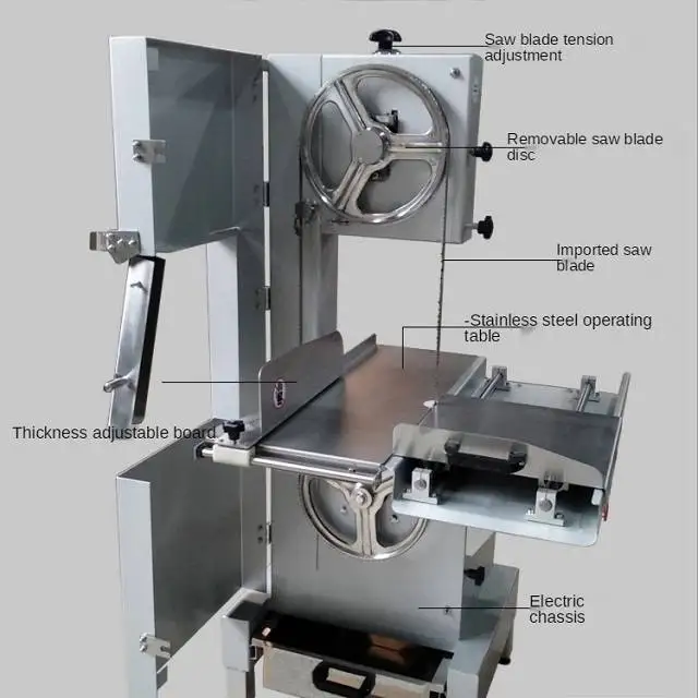  Cutting Sawing Machine Butchers Cutter Band Ban And Handhold Meat Bone Saw Blade